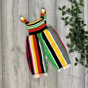 Liquorice Striped Vibrant Romper