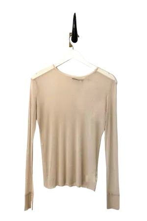 Longsleeve Silk Tulle T - Blush