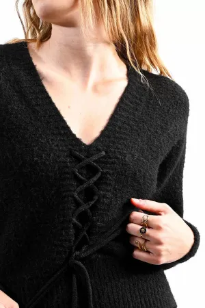 Lottie Lace Up Sweater