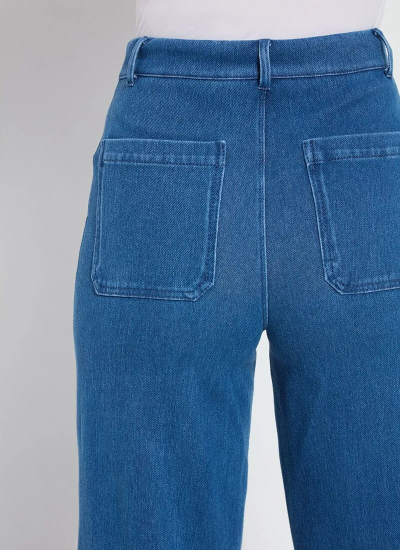 Mallory Sailor Hi Waist Wide Leg Denim (28" Inseam)
