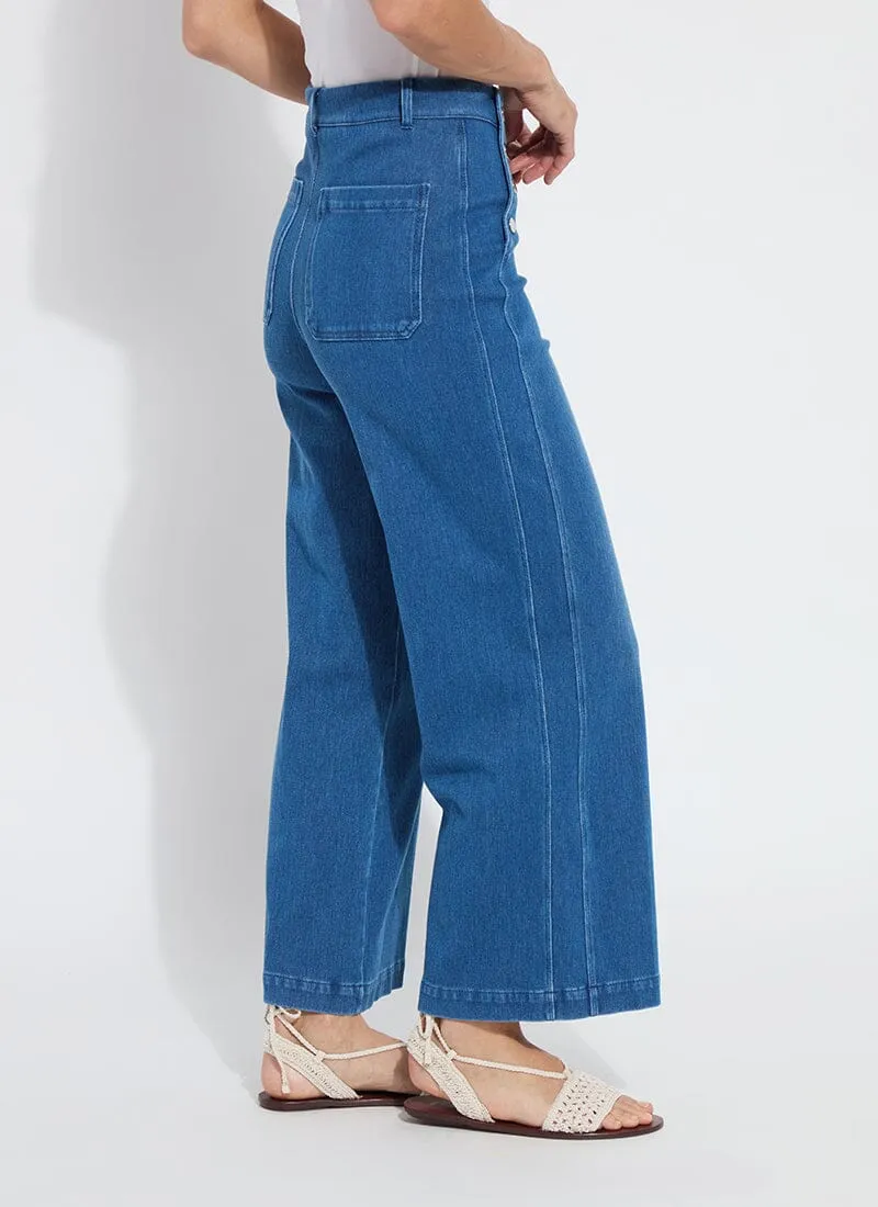 Mallory Sailor Hi Waist Wide Leg Denim (28" Inseam)