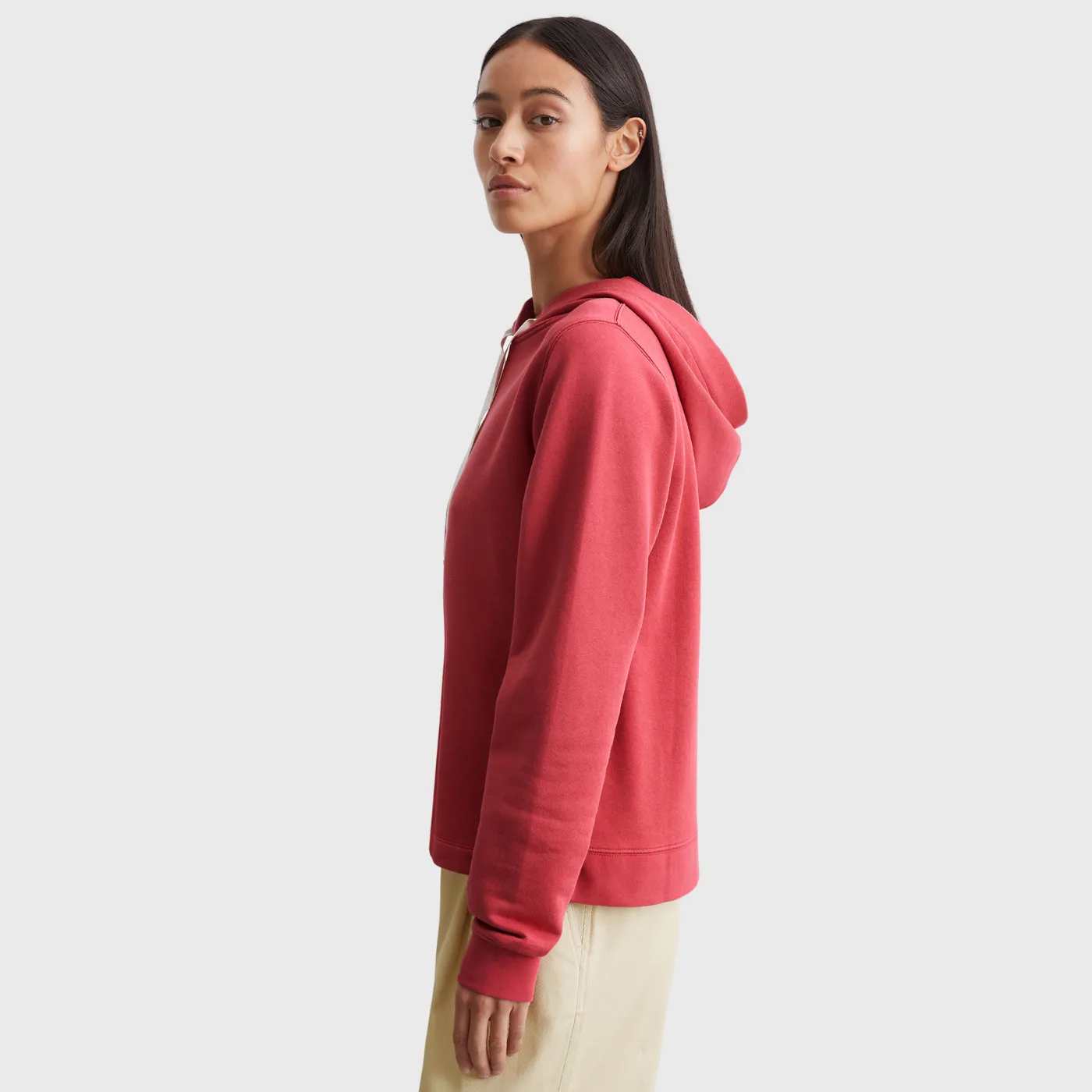 Marco O' Polo Organic Cotton Hooded Sweatshirt | Berry