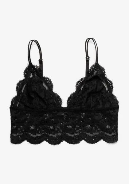 Maze Crop Cami - Black -