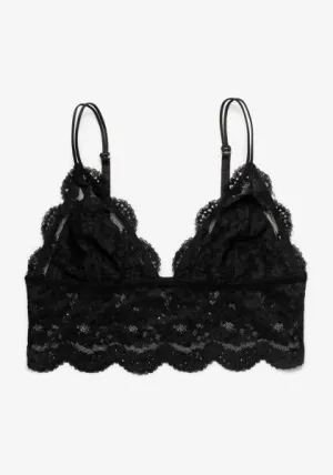 Maze Crop Cami - Black -