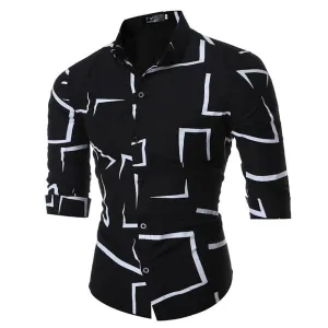 Men's Button down Tailor Fit Soft 100% Cotton Short Sleeve Dress Shirt Black casual And Formal