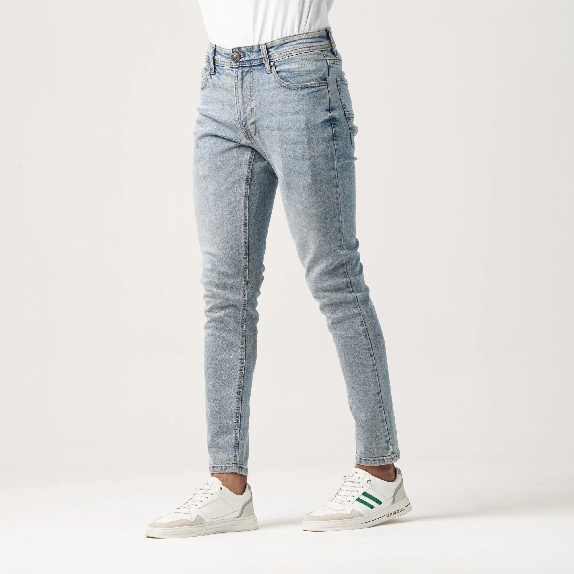 Mens Denim Pant-Light Blue