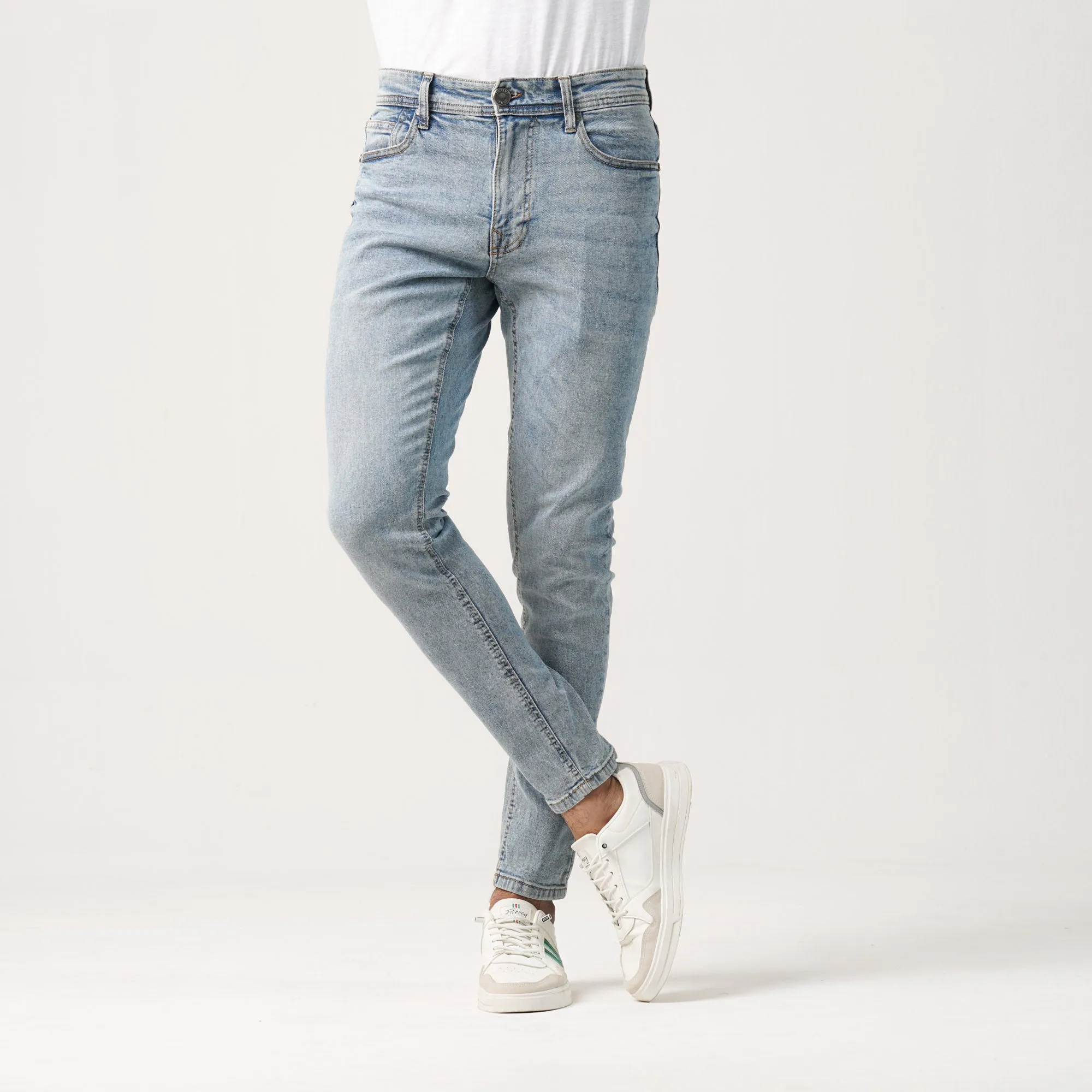 Mens Denim Pant-Light Blue