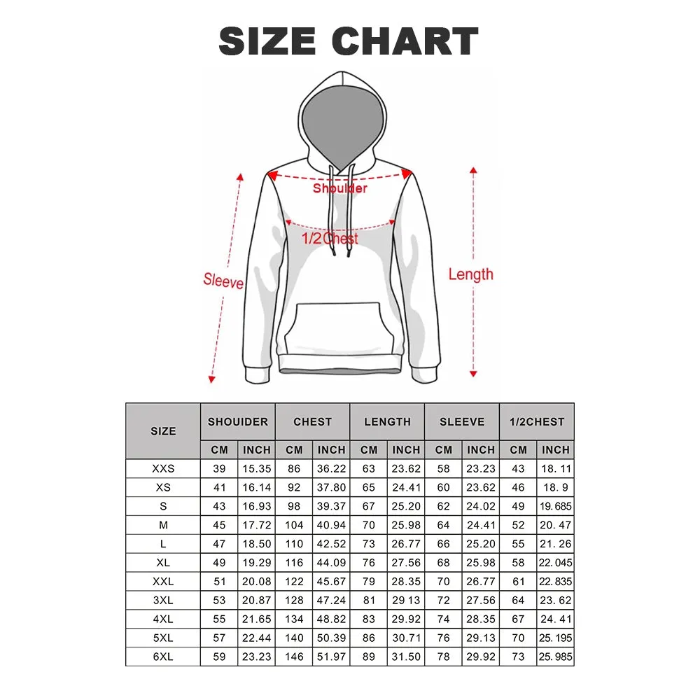 Men's Printed Design Casual Hoodie and Pants Set