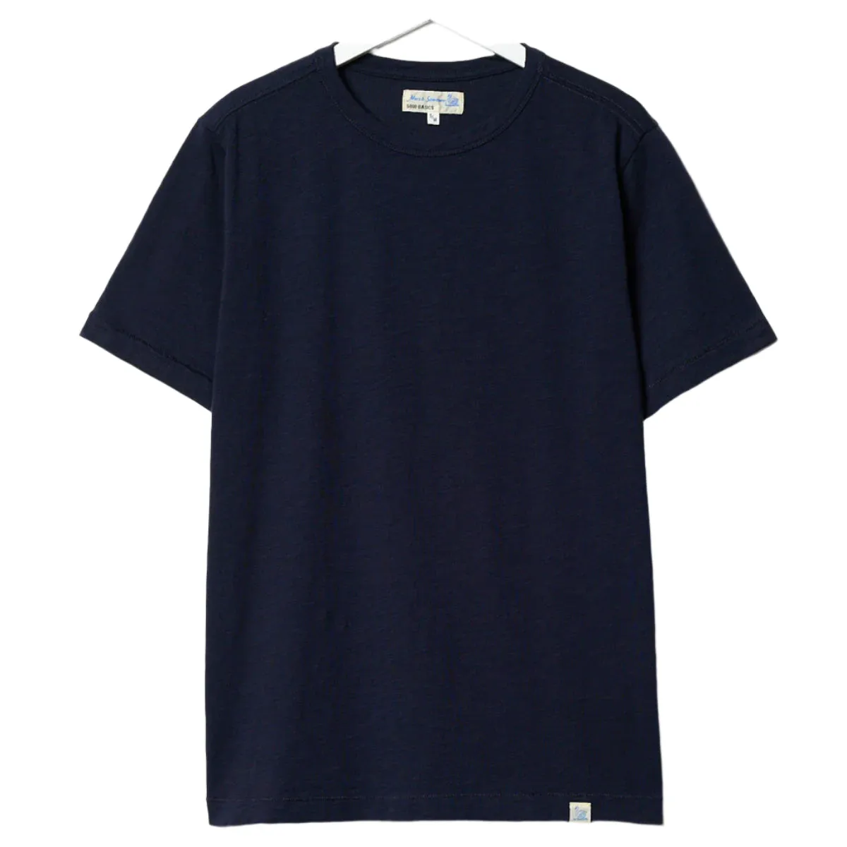 Merz b. Schwanen SCT04 Unisex Pima Cotton T-Shirt Dark Navy