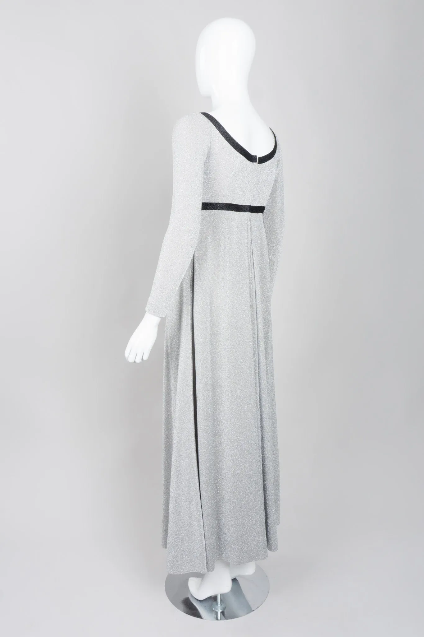 Metallic Lamé Cross My Heart Dress