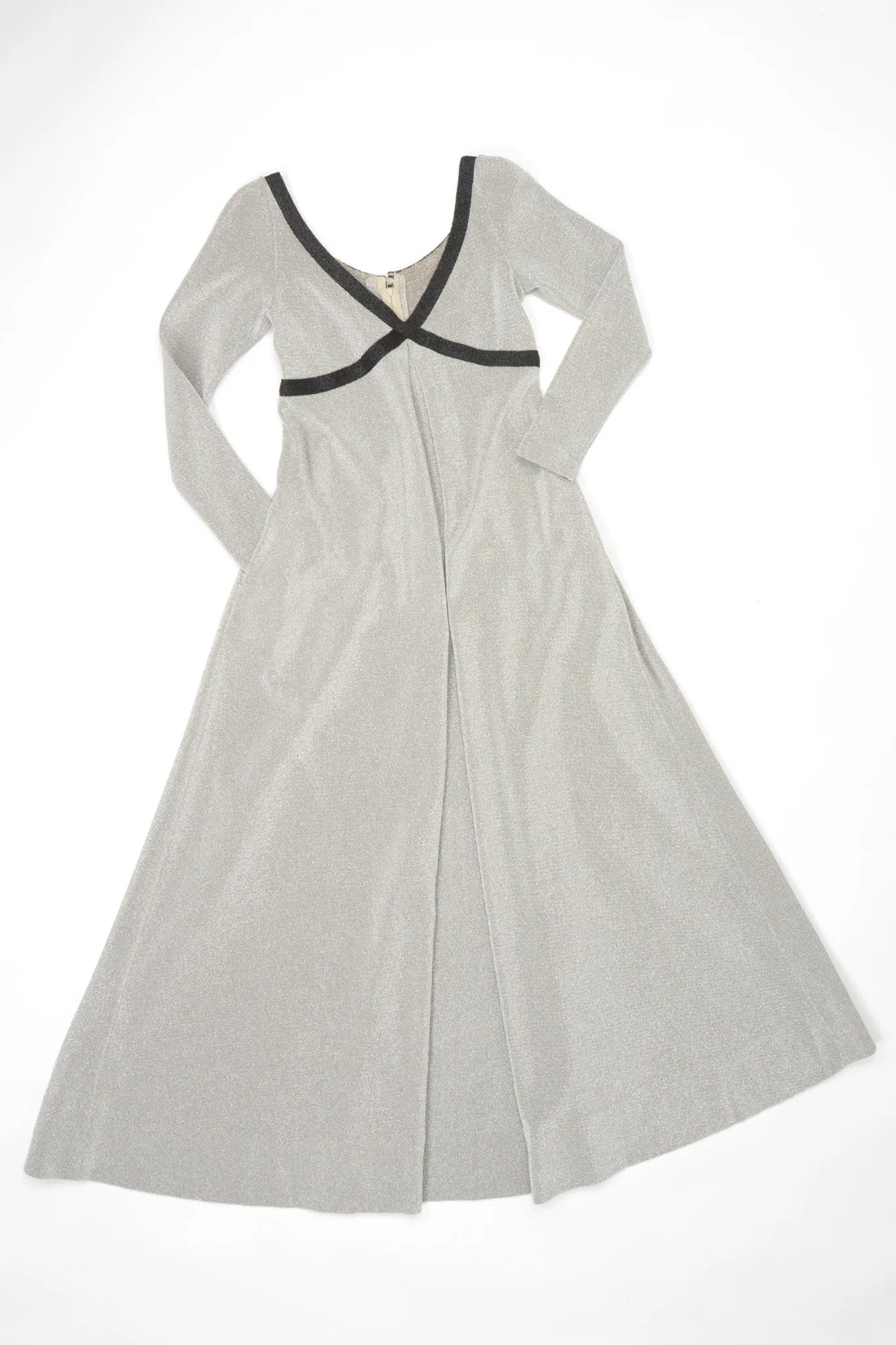 Metallic Lamé Cross My Heart Dress