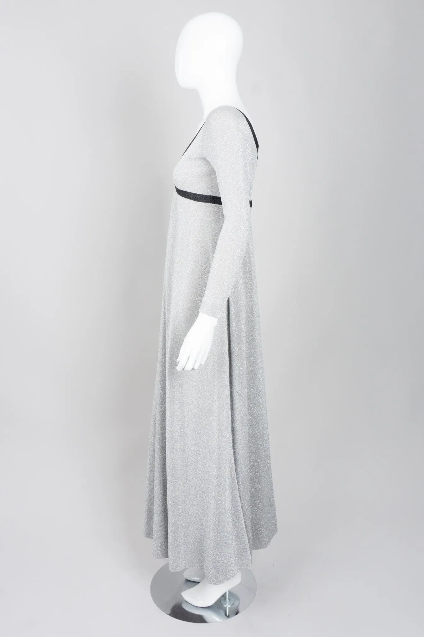 Metallic Lamé Cross My Heart Dress