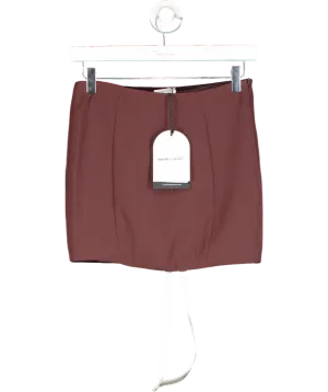 Mistress Rocks Brown Chocolate Mini Skirt UK XS