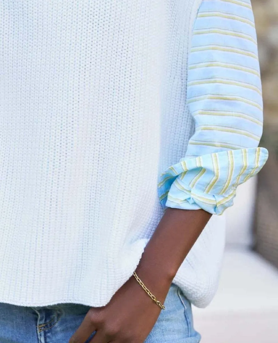 Montecito Sweater Vest White
