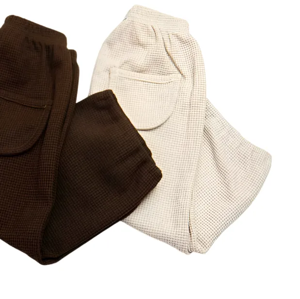 Moss Kids - Island Check Pants | Beige