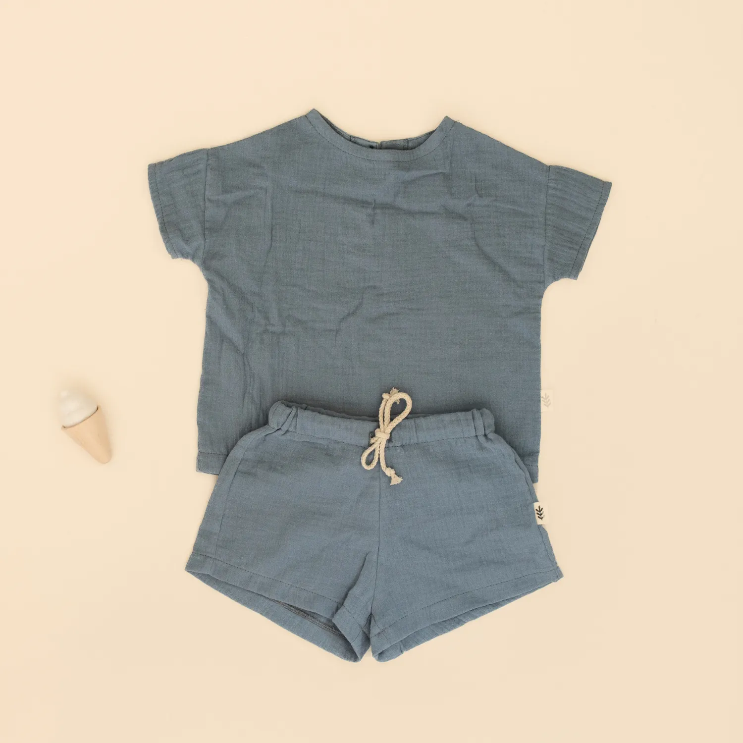 Muslin Shorts - Shortbread