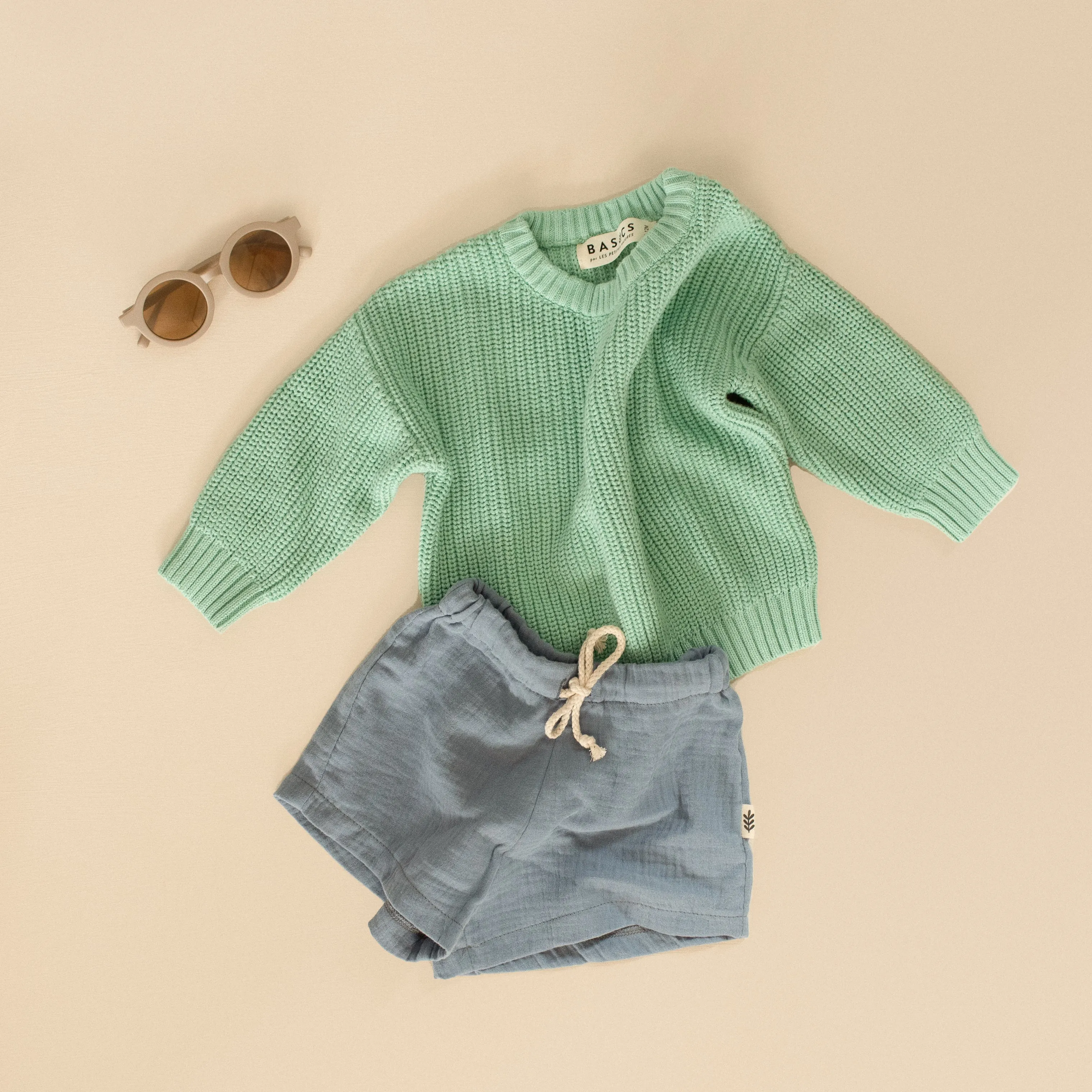 Muslin Shorts - Shortbread