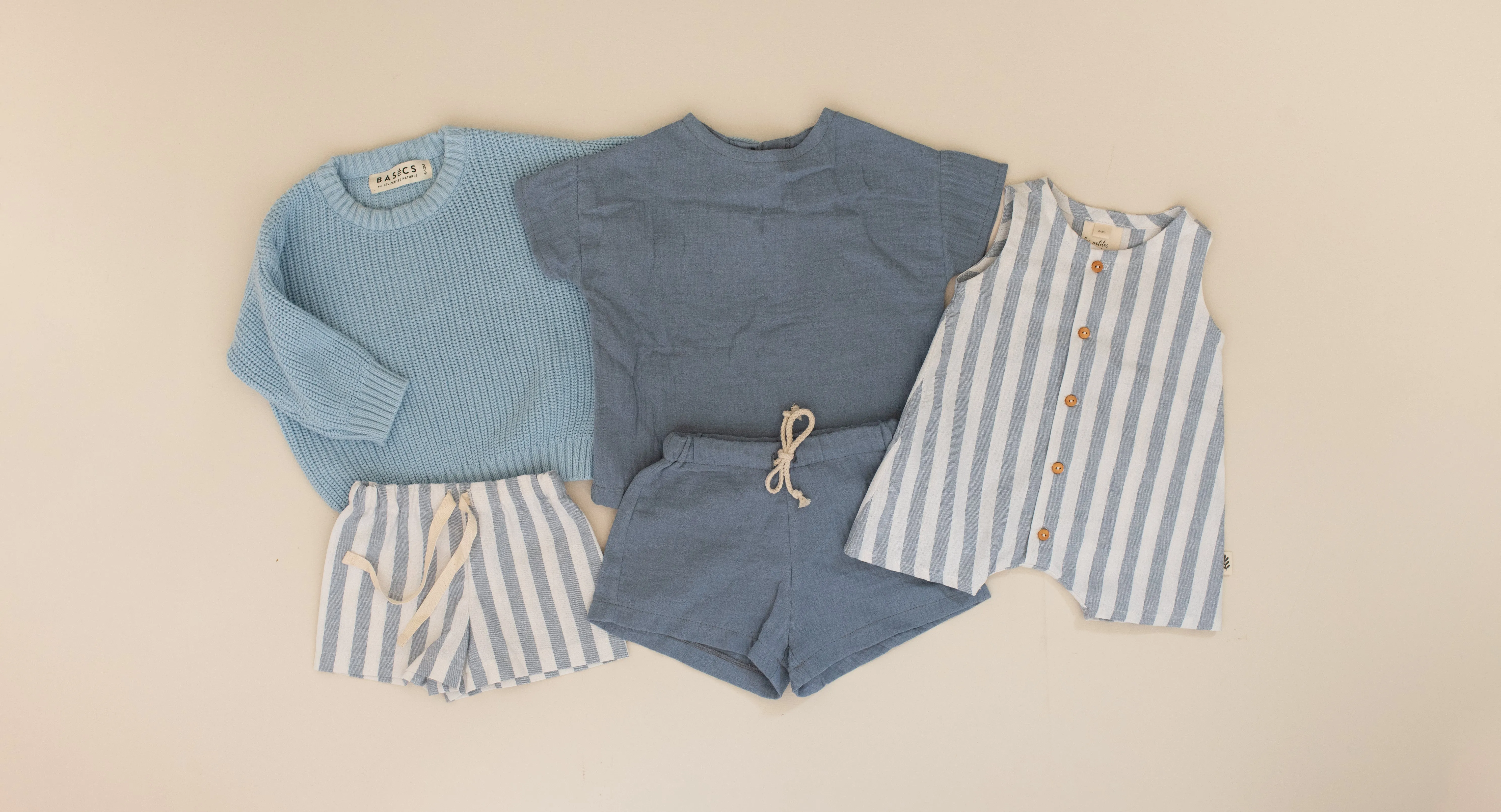 Muslin Shorts - Shortbread