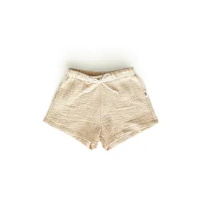 Muslin Shorts - Shortbread