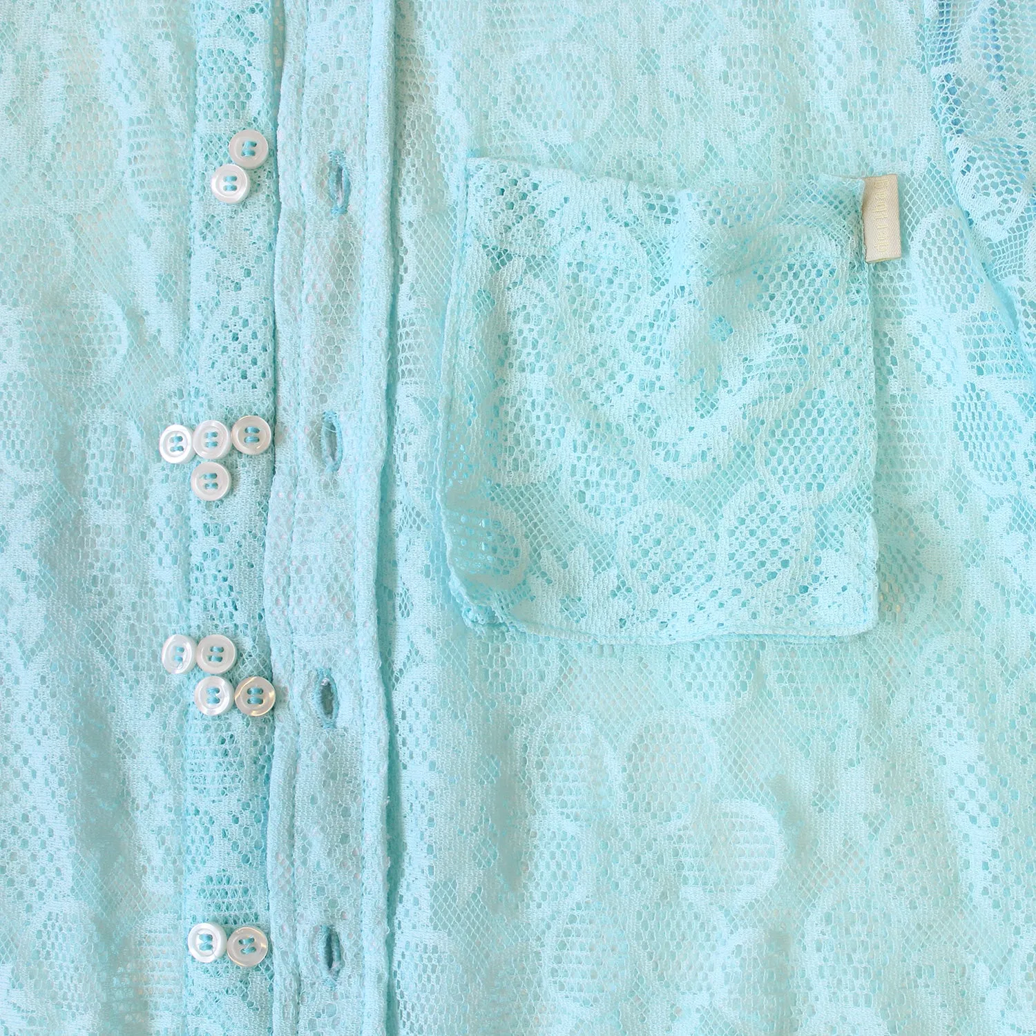 Myosotis Swiss Lace Braille Button Up