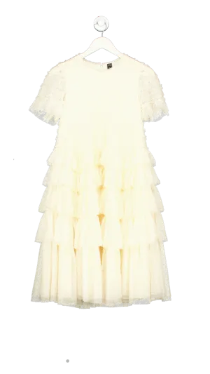Needle & Thread Nude Ruffle Tulle Dress 12 Years