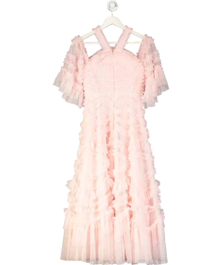Needle & Thread Pink Bronte Off Shoulder Ballerina Dress UK 8