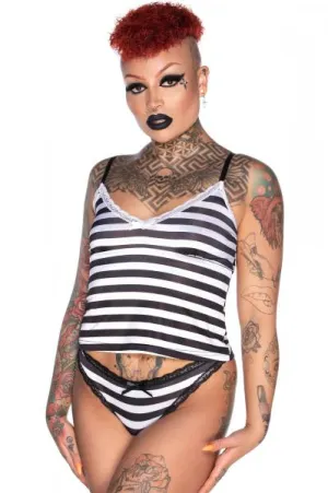 Never Trust the Living Cami - Black/White -