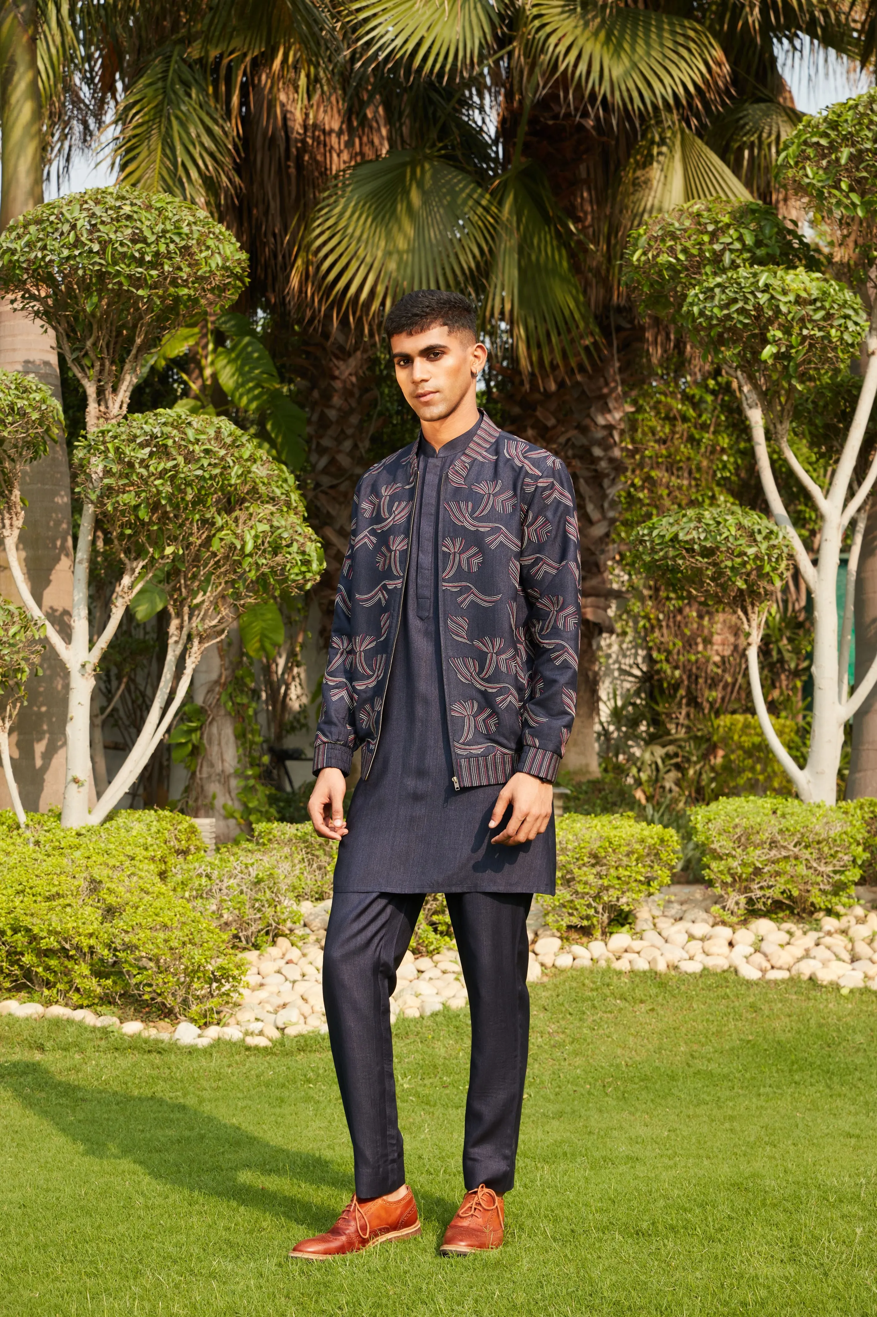 Nur Bomber Jacket & Kurta Set