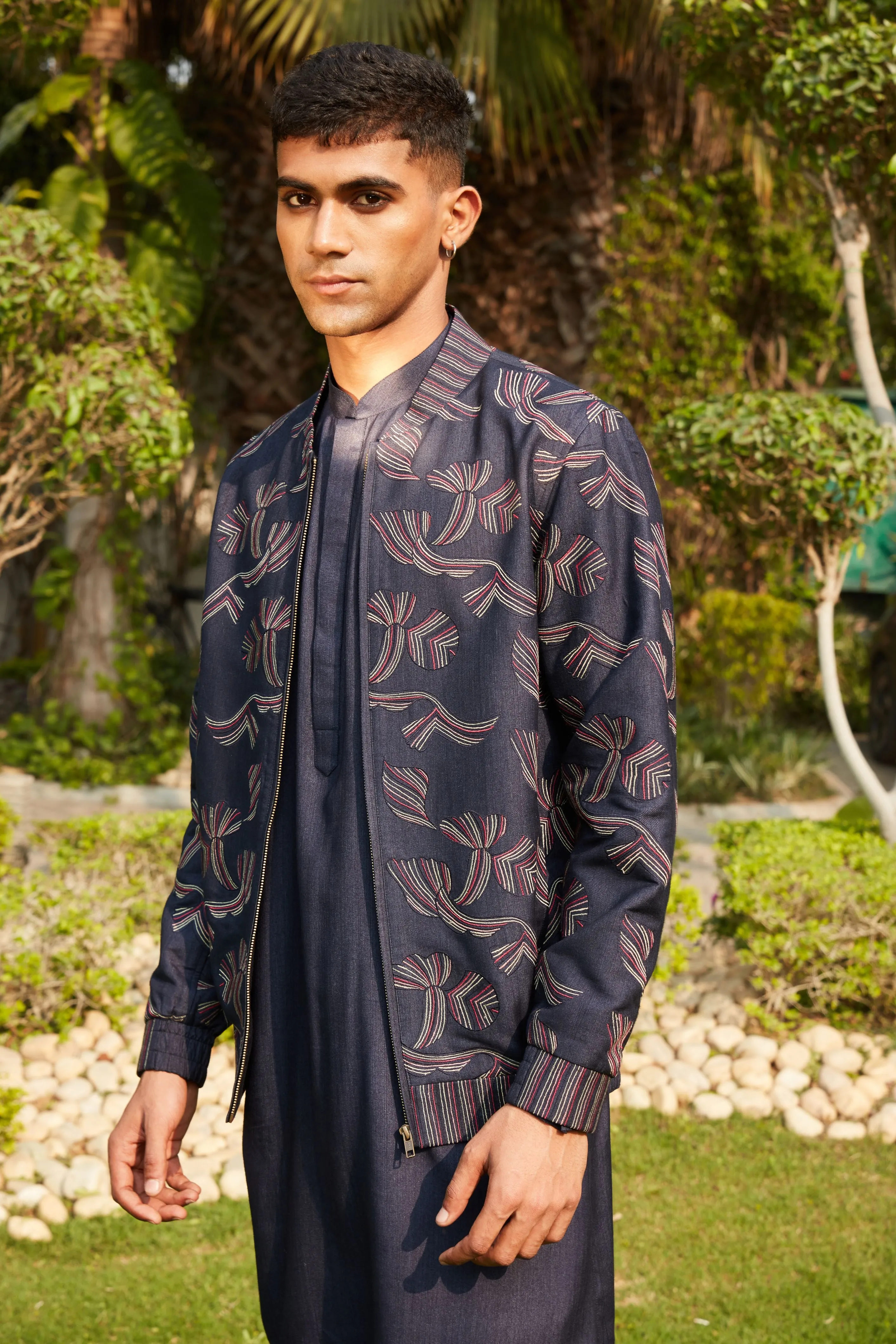 Nur Bomber Jacket & Kurta Set