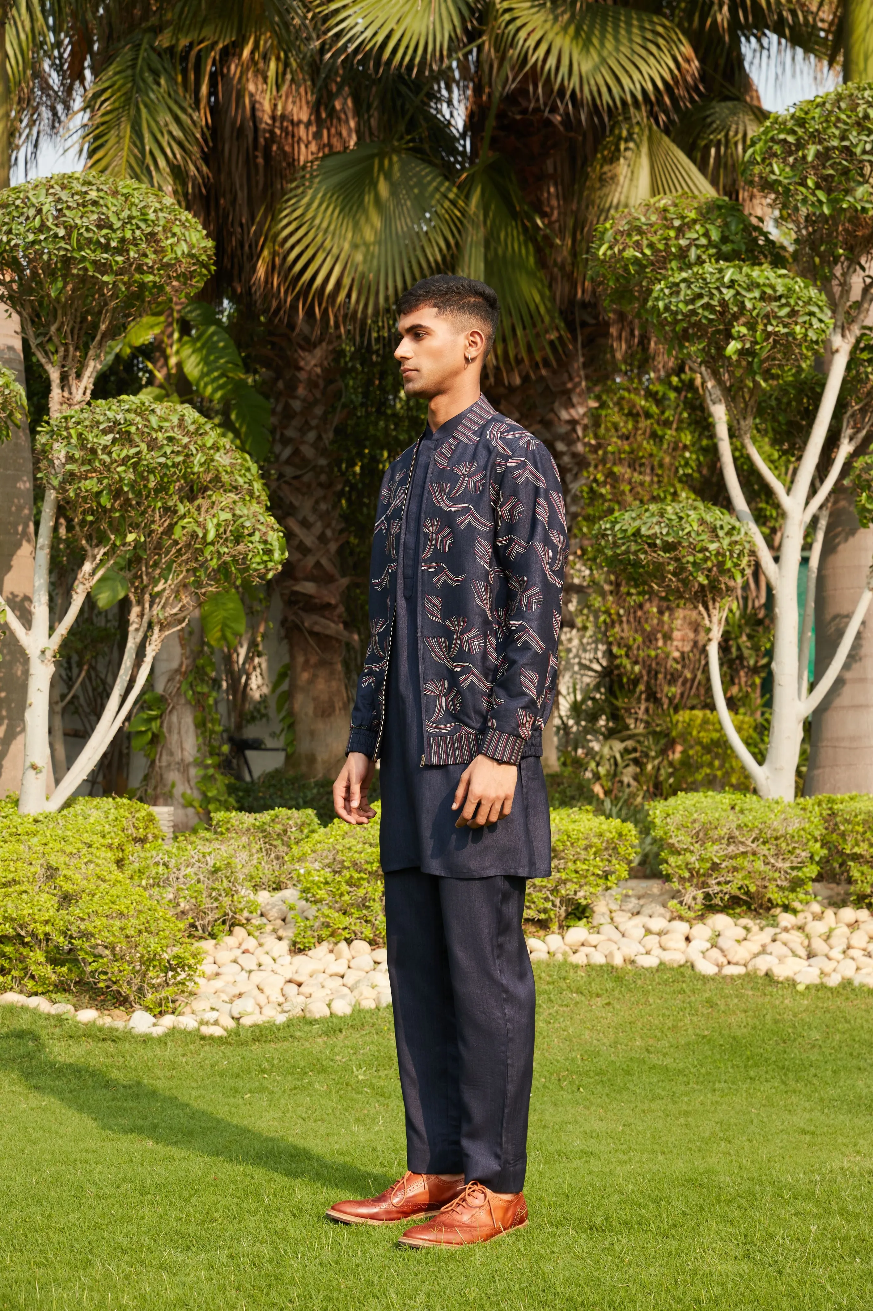 Nur Bomber Jacket & Kurta Set