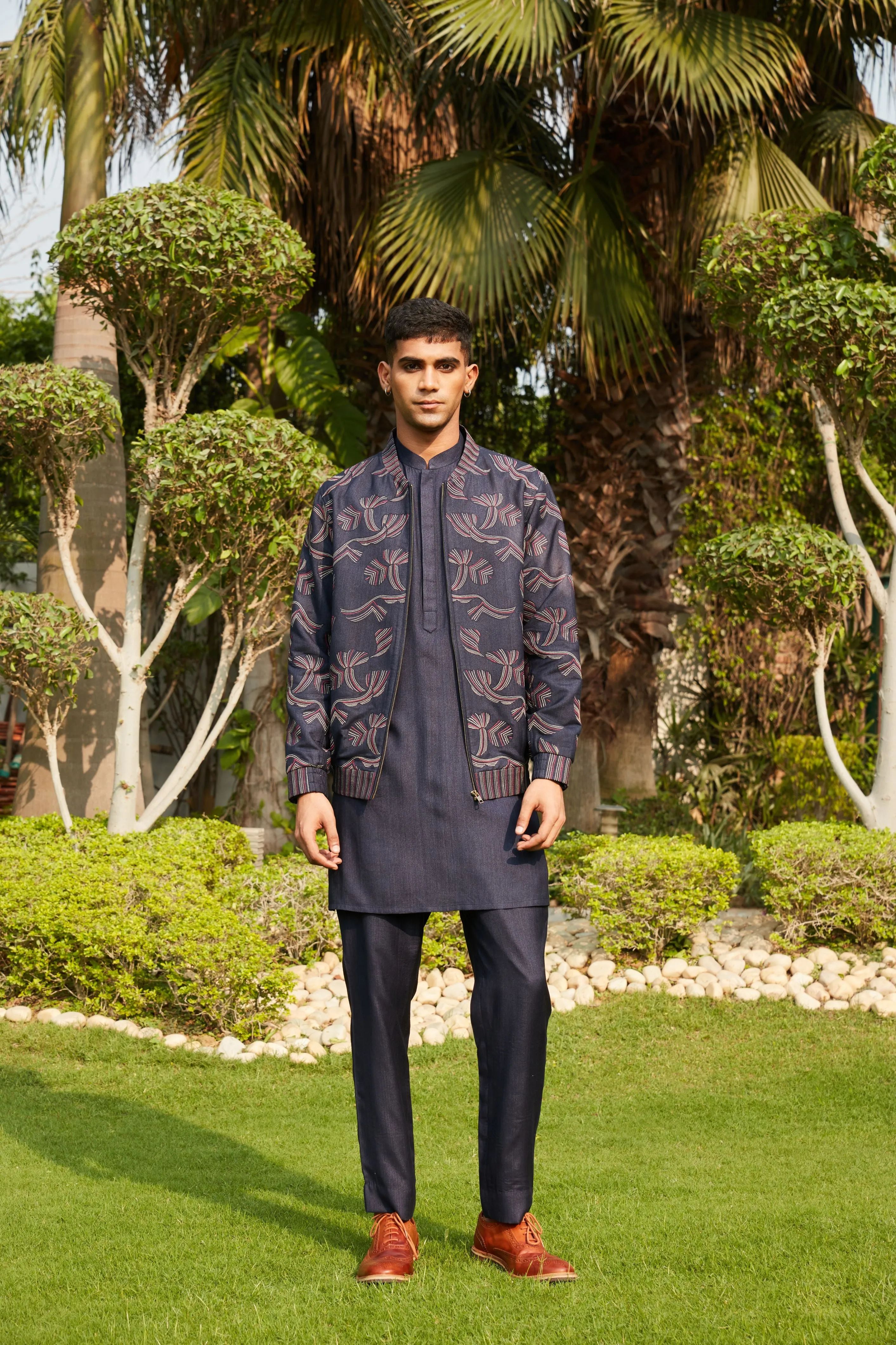 Nur Bomber Jacket & Kurta Set