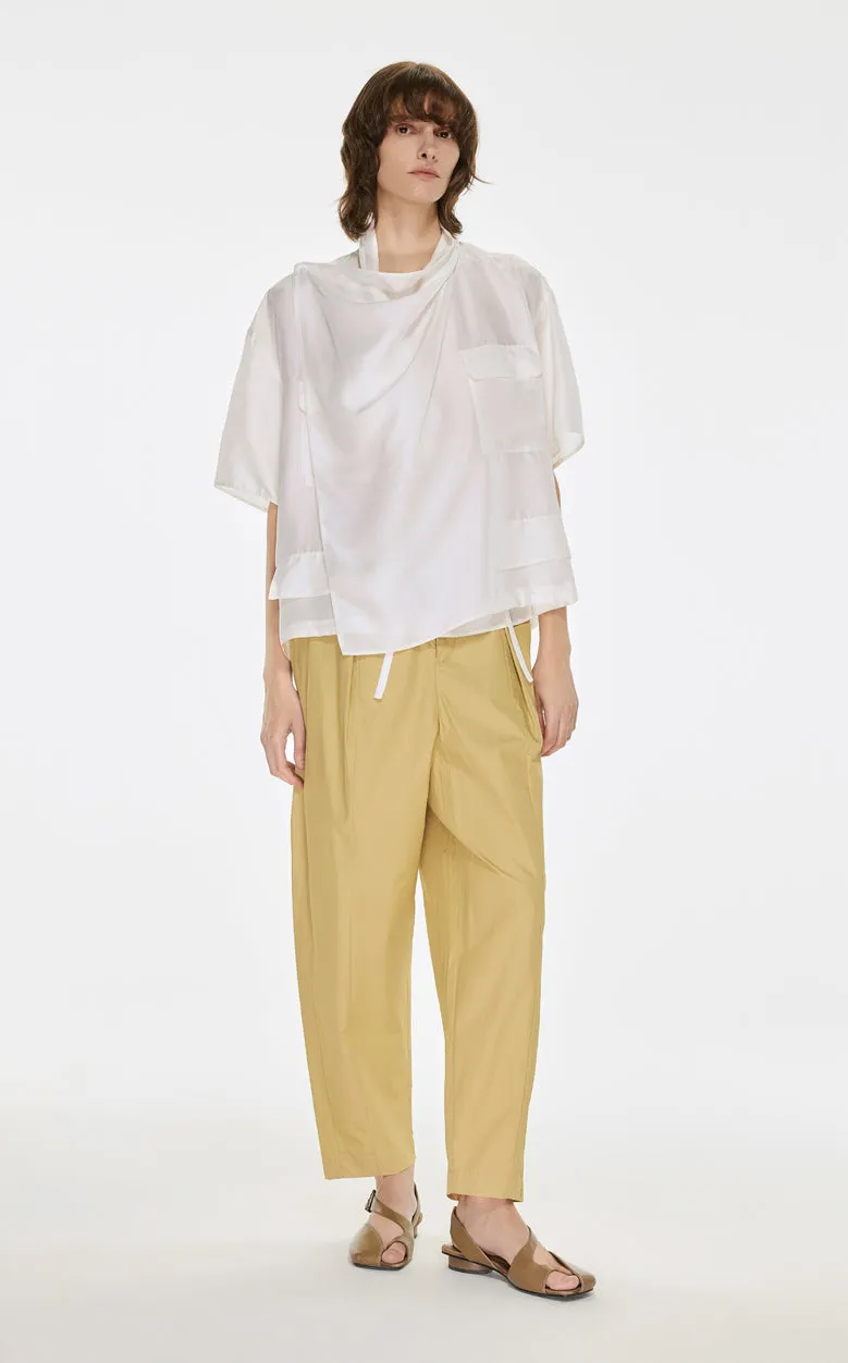 Pants / JNBY Loose Fit Conical Casual Pants(100% cotton£©