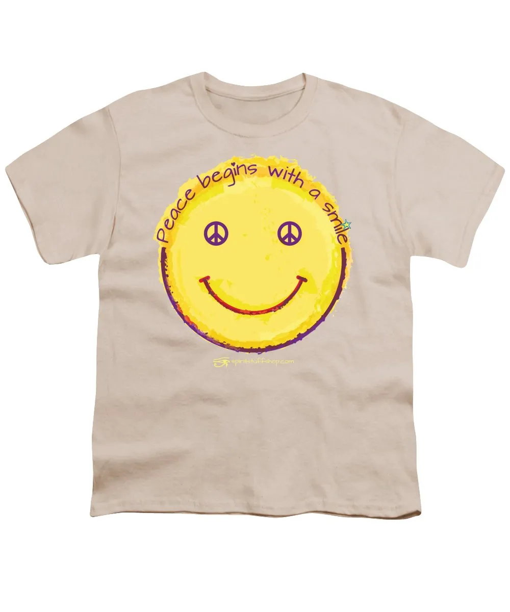 Peace Begins With A Smile - Youth T-Shirt