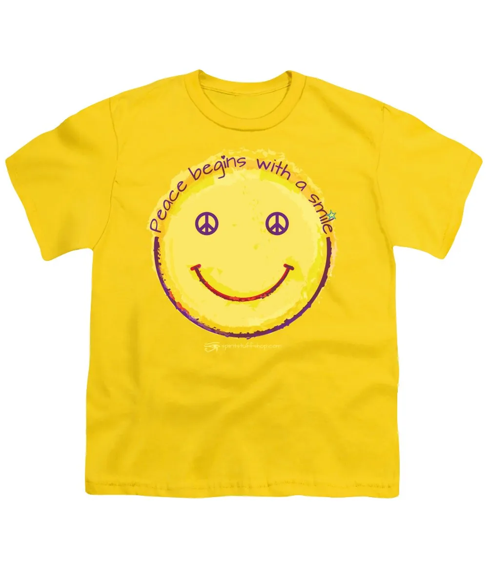 Peace Begins With A Smile - Youth T-Shirt