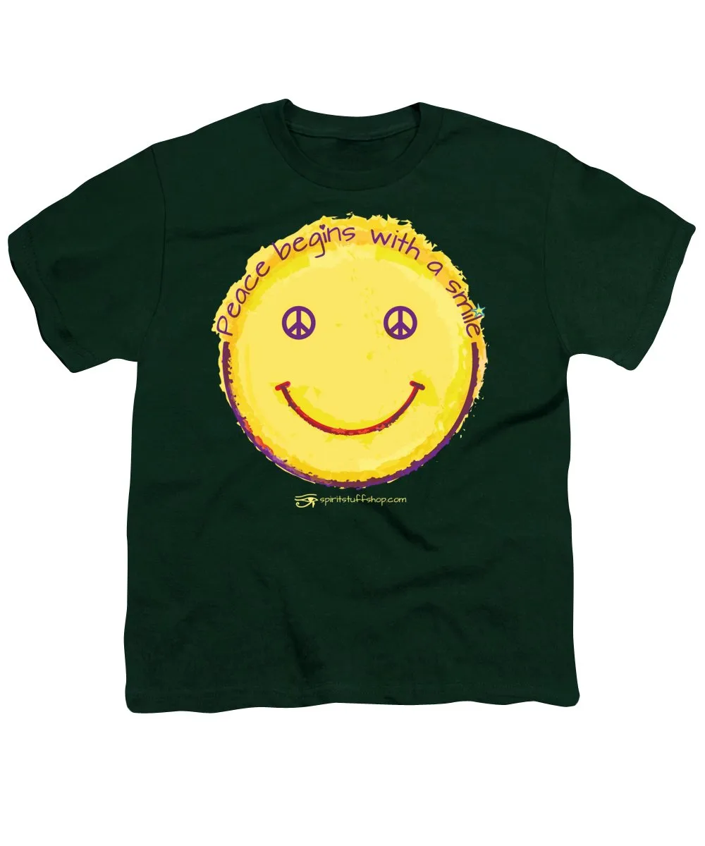 Peace Begins With A Smile - Youth T-Shirt