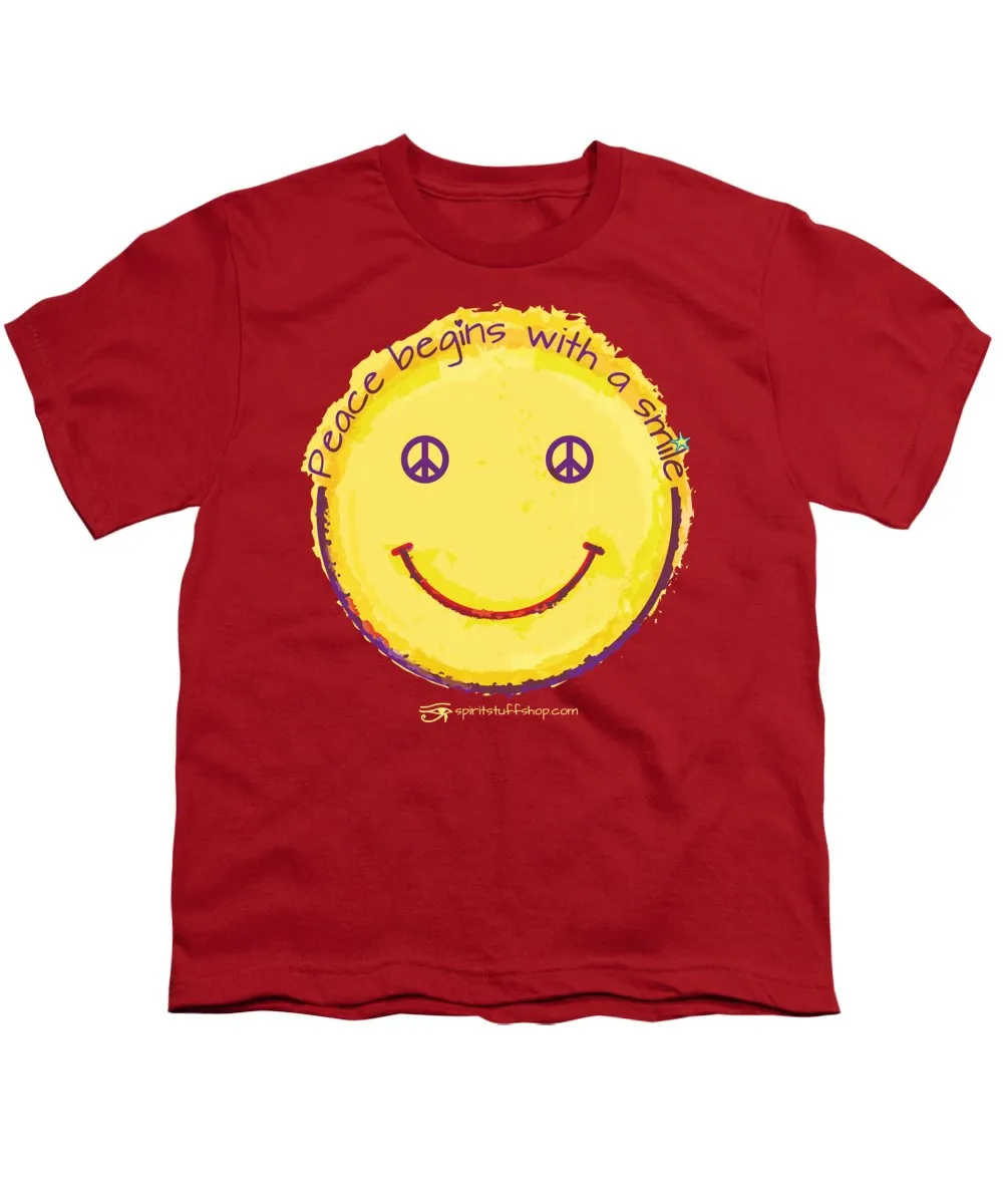 Peace Begins With A Smile - Youth T-Shirt