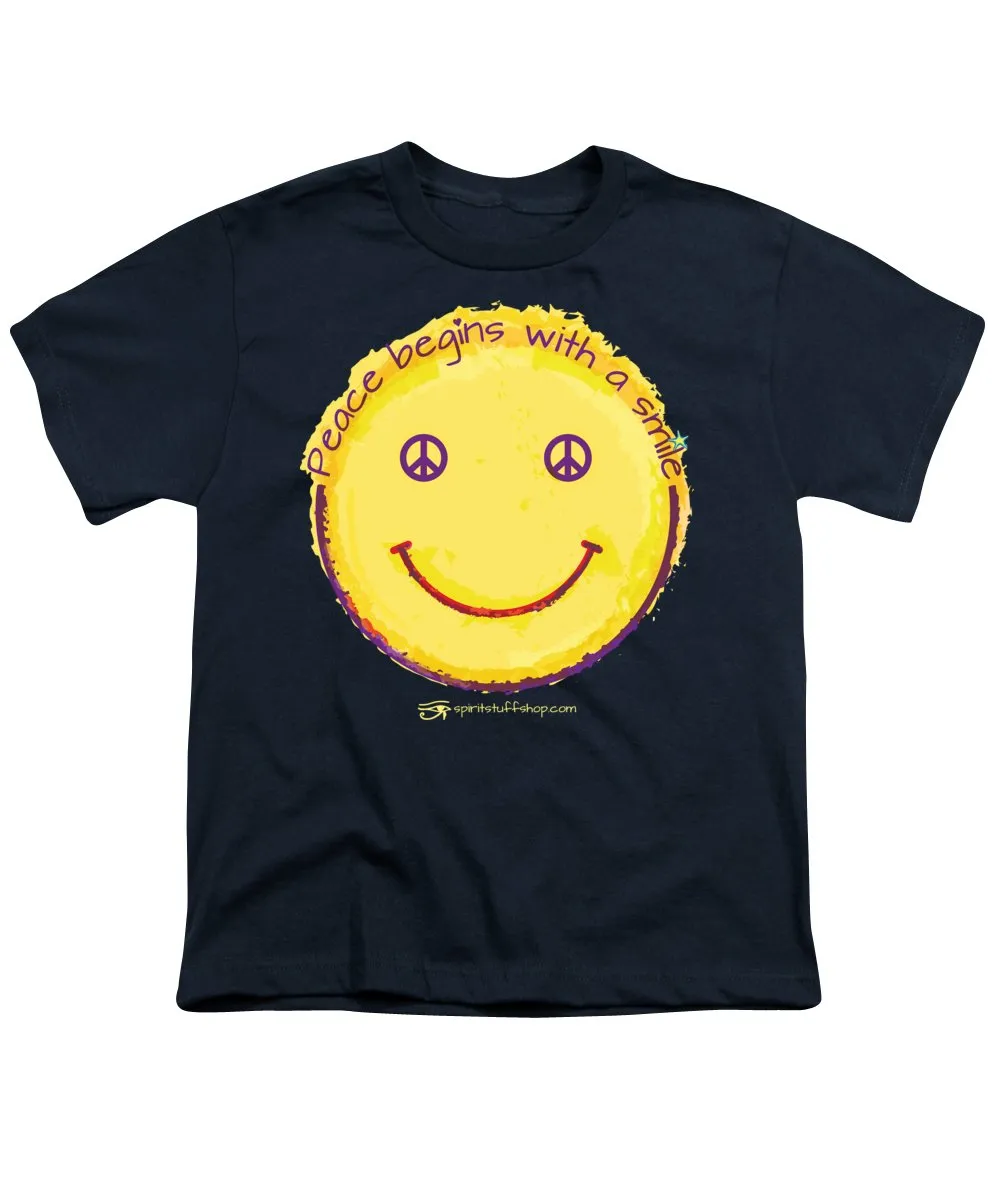 Peace Begins With A Smile - Youth T-Shirt
