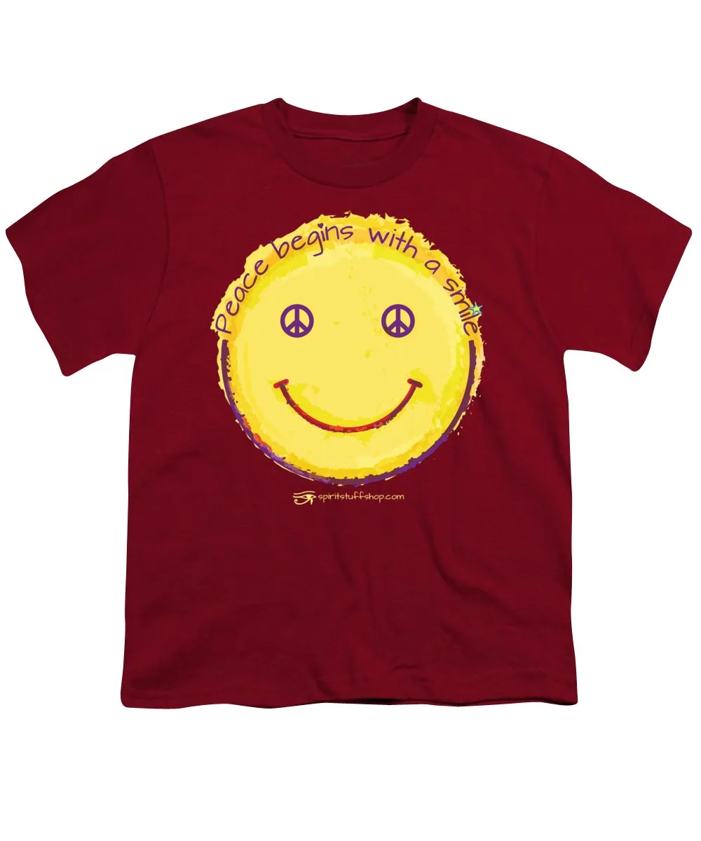 Peace Begins With A Smile - Youth T-Shirt