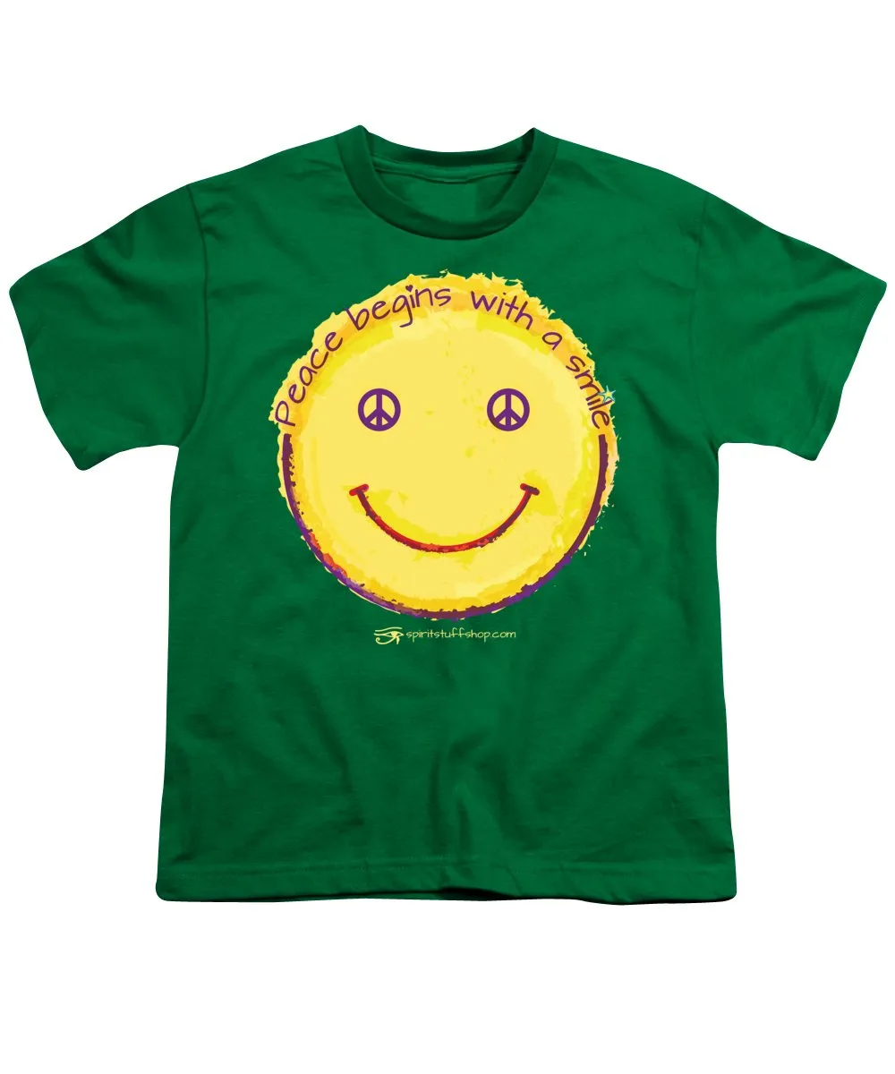 Peace Begins With A Smile - Youth T-Shirt