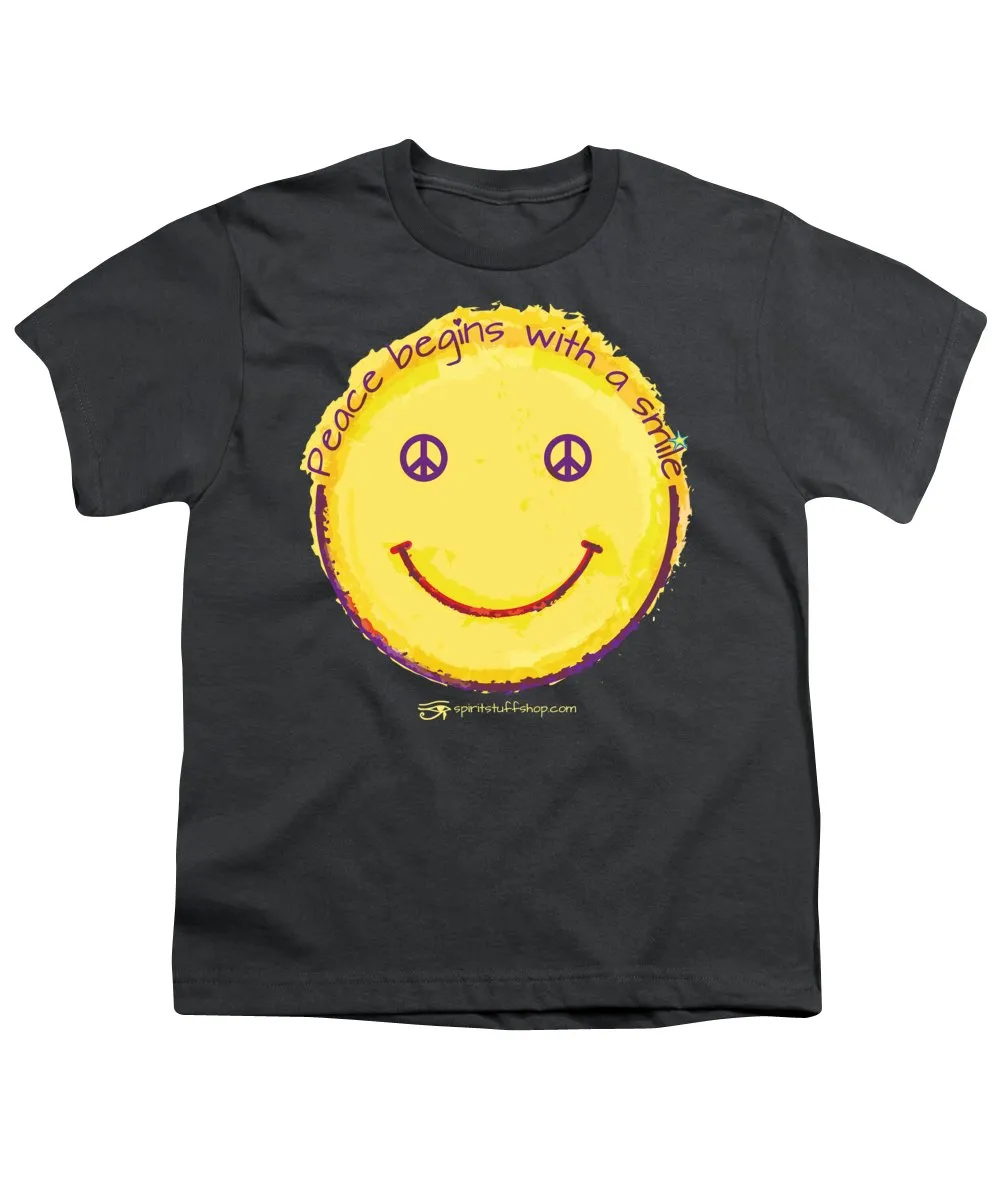 Peace Begins With A Smile - Youth T-Shirt
