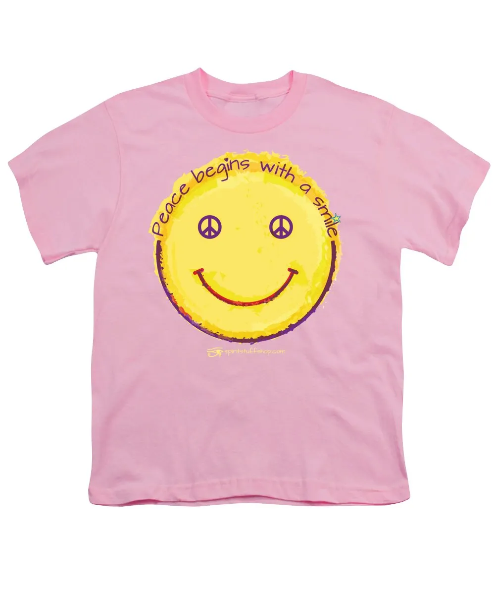 Peace Begins With A Smile - Youth T-Shirt