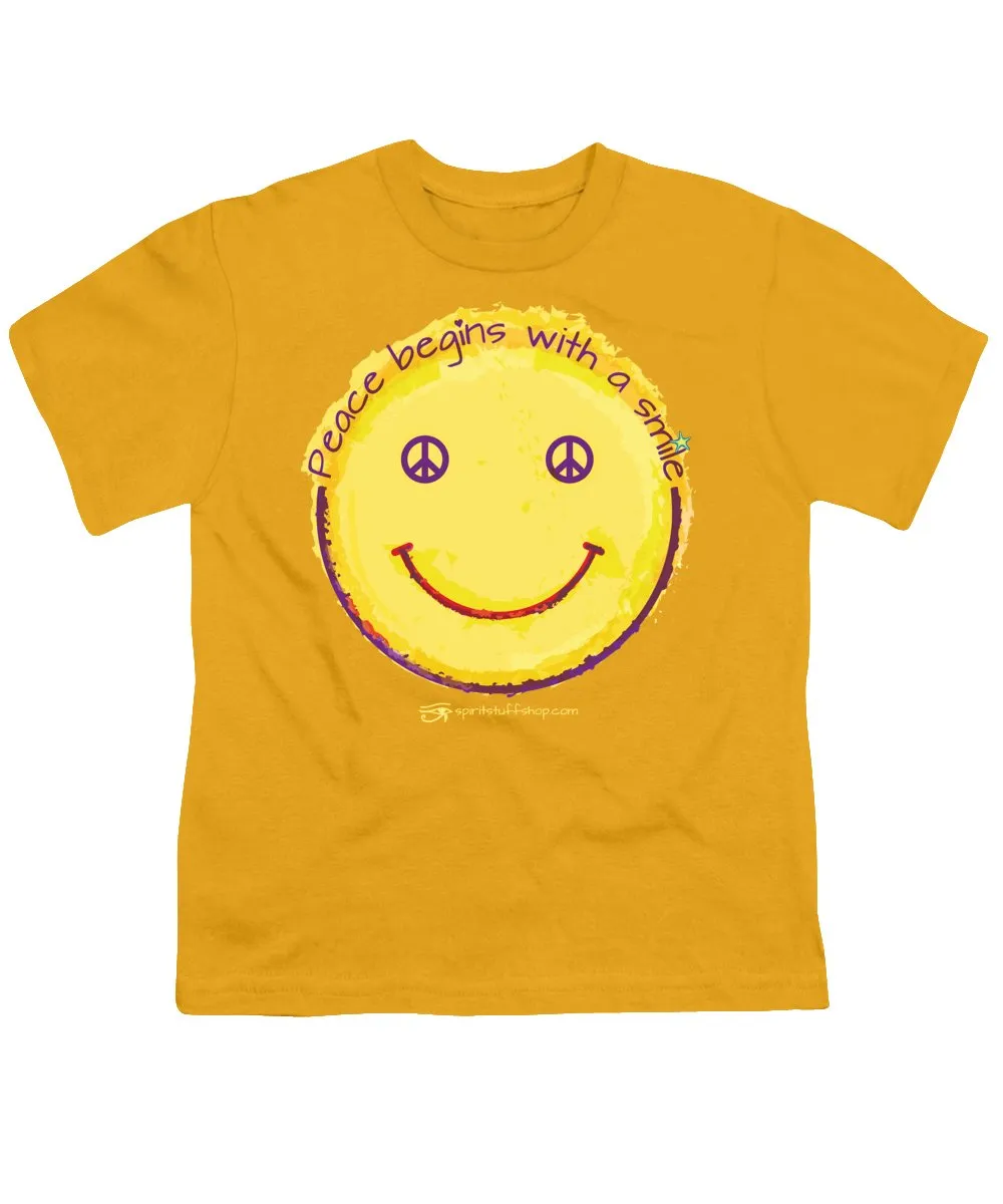 Peace Begins With A Smile - Youth T-Shirt