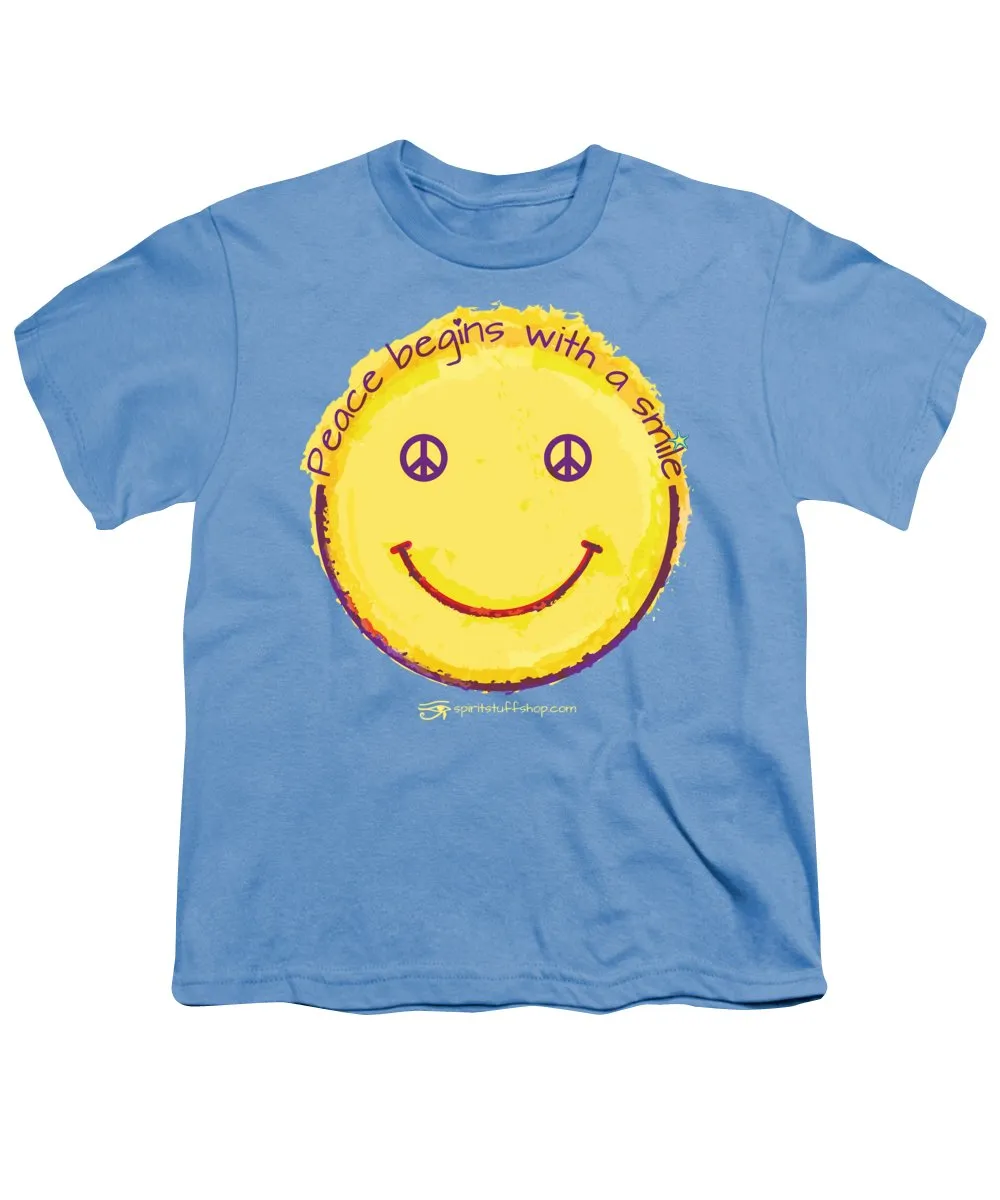 Peace Begins With A Smile - Youth T-Shirt