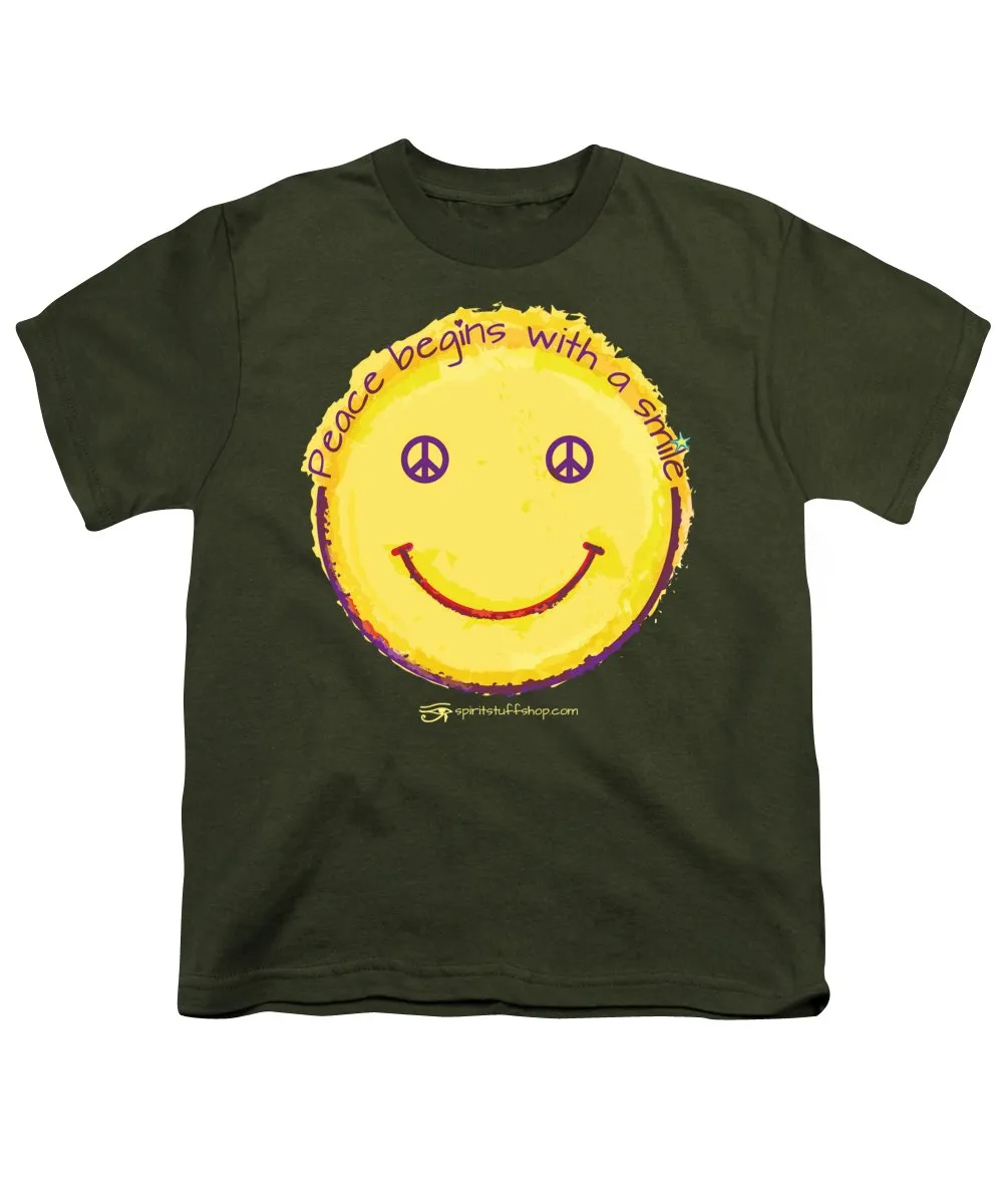 Peace Begins With A Smile - Youth T-Shirt