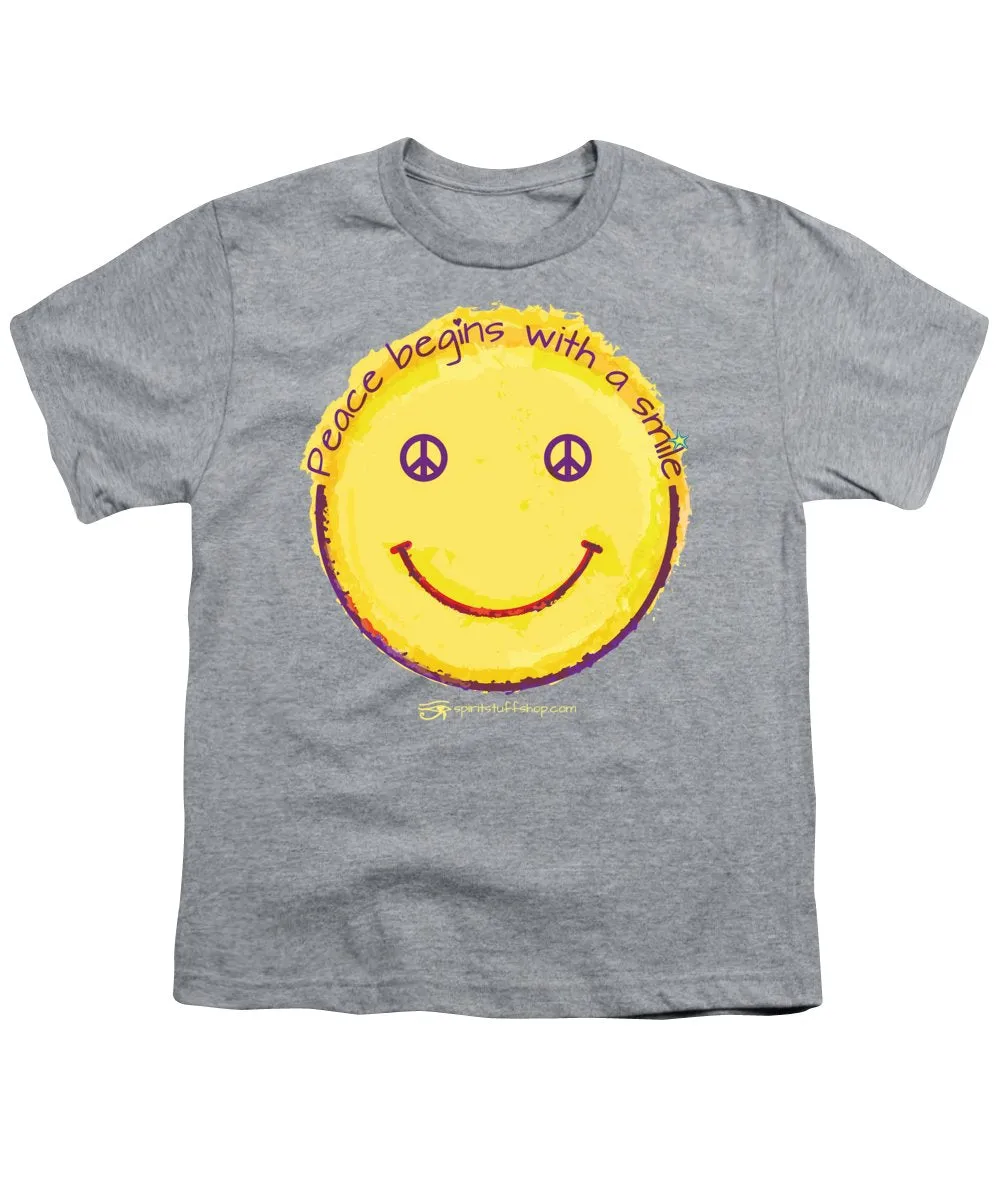 Peace Begins With A Smile - Youth T-Shirt