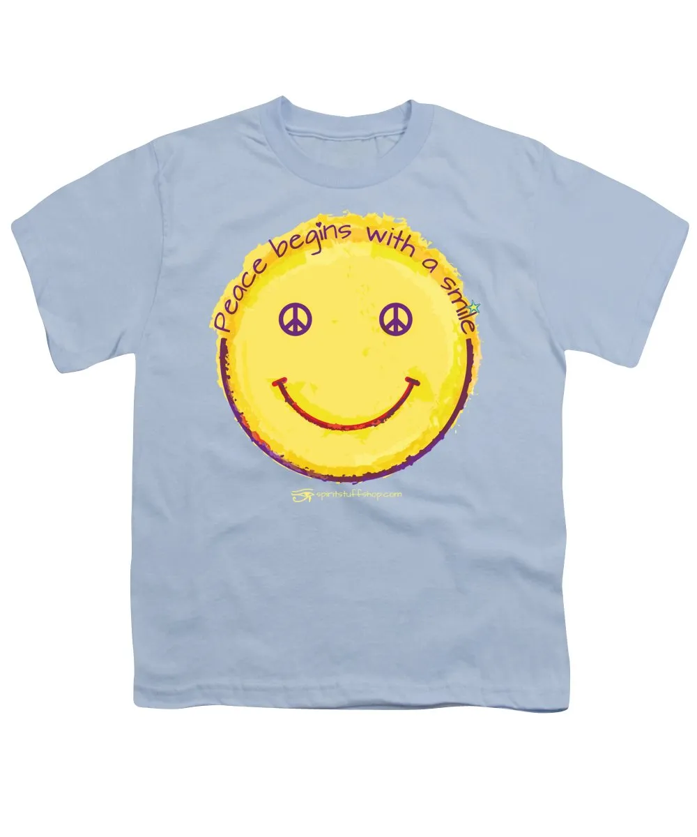 Peace Begins With A Smile - Youth T-Shirt