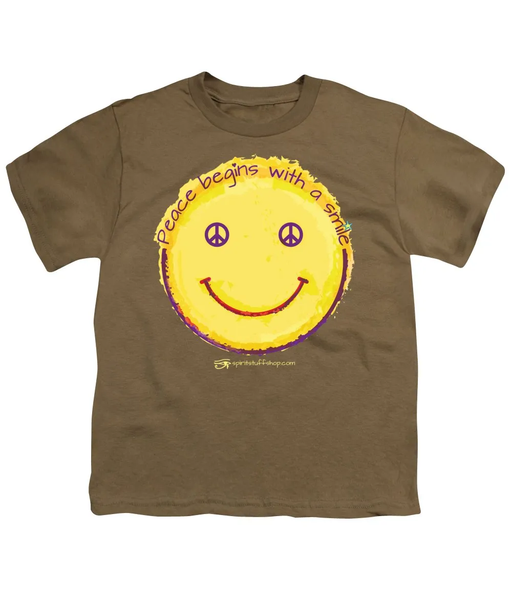 Peace Begins With A Smile - Youth T-Shirt