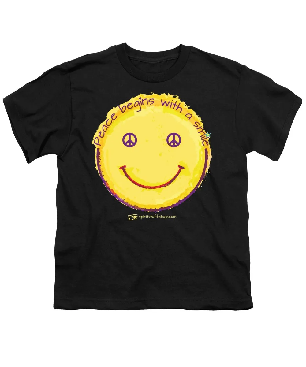 Peace Begins With A Smile - Youth T-Shirt