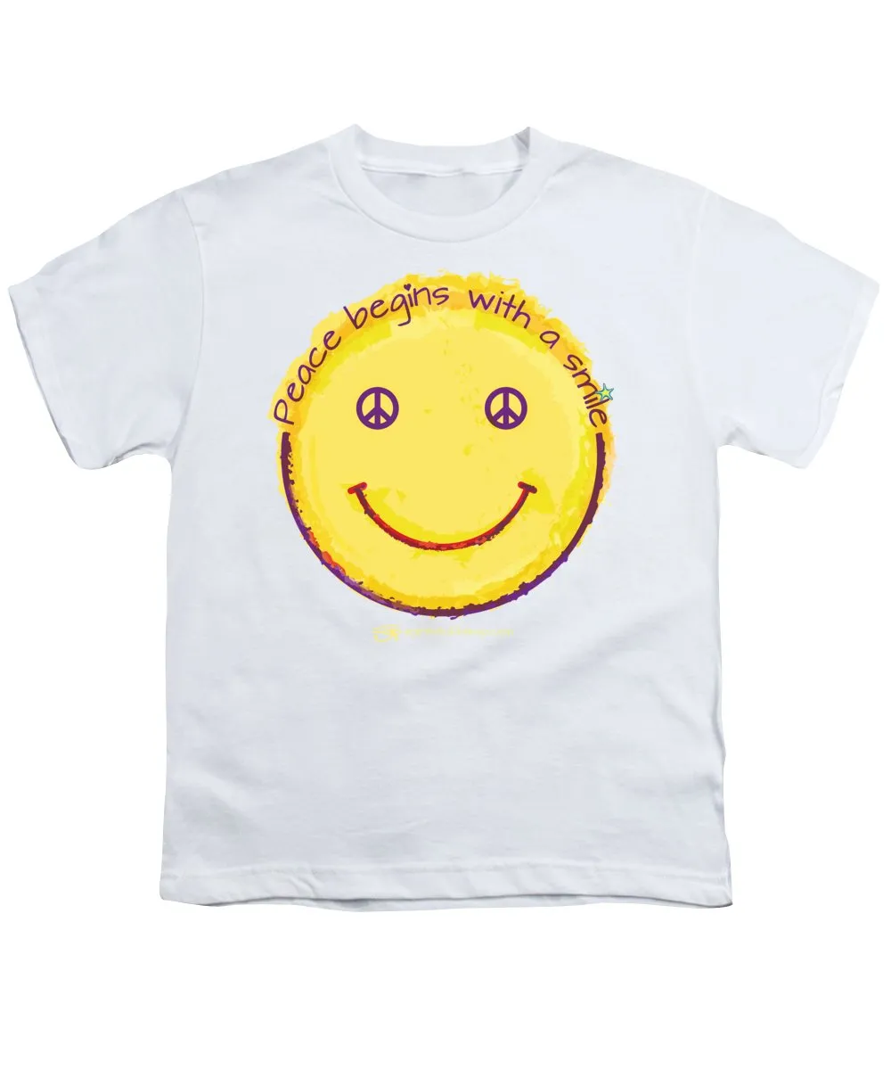 Peace Begins With A Smile - Youth T-Shirt