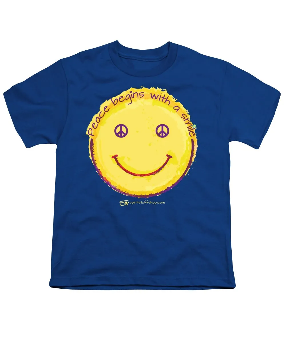 Peace Begins With A Smile - Youth T-Shirt